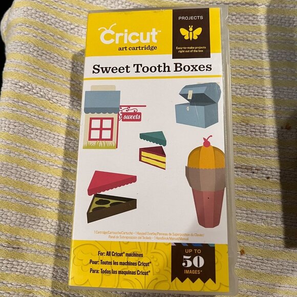 Cricut Projects Art Cartridge Sweet Tooth Boxes 2001097 New/Old Stock 2012 - Picture 1 of 3